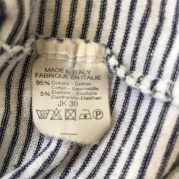 Brandy Melville navy and white striped alien tee nautical, preppy, comfy - Picture 5 of 7